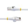 StarTech.com 25ftCAT6a Ethernet Cable - Low Smoke Zero Halogen (LSZH) - 10 Gigabit 500MHz 100W PoE RJ45 S/FTP White Network Patch Cord Snagless w/Strain Relief (NLWH-25F-CAT6A-PATCH) view 3