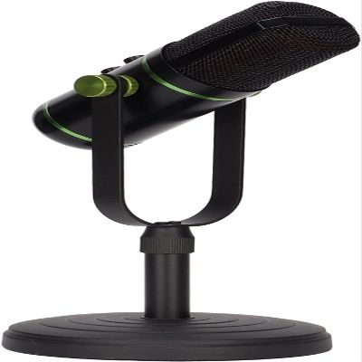 DULASP Game Microphone, USB Microphone Shockproof Easy to Install with Shockproof Desktop Support for Office for Home