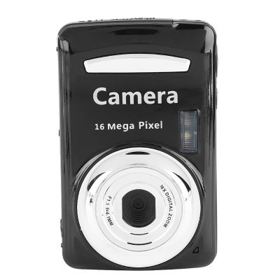 Digital Camera, 16MP 16X Zoom Digital Video Camera Camcorder, 30FPS 720P Compact Camera with 2.4inch LCD Screen, Night Vision, Camera Students Boys Girls Kids(Black)
