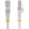 StarTech.com 7ft CAT6a Ethernet Cable - Low Smoke Zero Halogen (LSZH) - 10 Gigabit 500MHz 100W PoE RJ45 S/FTP White Network Patch Cord Snagless w/Strain Relief (NLWH-7F-CAT6A-PATCH) view 2