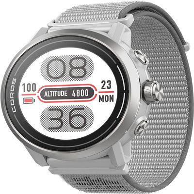 COROS APEX 2 Series Outdoor GPS Watch, 1.2" Sapphire Titanium, On-Wrist Navigation, Offline Maps, Heart Rate Monitor, Track Sleep, Running, Biking, Skiing, Climbing (APEX 2, Grey)