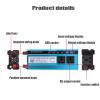 3000W Power Inverter DC 12V/24V/48V/60V to 220V /110V Inverter Converter 3 AC Universal Sockets 4 USB, LED Display,60v 110v view 3
