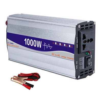 1000W Power Inverter Pure Sine Wave 12V / 24V to AC 110 /220V Converter Power Inverter ,12v 220v