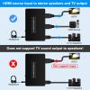 HDSUNWSTD HDMI Audio Extractor Splitter hdmi to hdmi 3.5mm Audio Adapter Converter with Spdif Output Support 1080P 3D Compatable for PS4 Fire Stick Blu-Ray Player etc. view 3