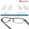 1 Pair Replacement Nosepieces Nose Pads for Oakley Socket 5.5 OX3218/Socket 5.0 OX3217/Socket Ti OX5019/Steel Plate OX3222/Contrail OO4147 Eyeglasses view 2