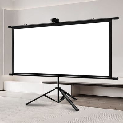 Projector Screen with Tripod Stand, 4:3 16:9 4K HD Outdoor/Indoor Projection Screen - 60Inch, Idea for Home Cinema, Garden Party (Size : 60in 4:3)