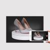 RUNAAJA 20cm 360 Electric Turntable 360 Degree Photography Rotary Table Display Stand Remote Control Speed for Product Photography (White) view 2