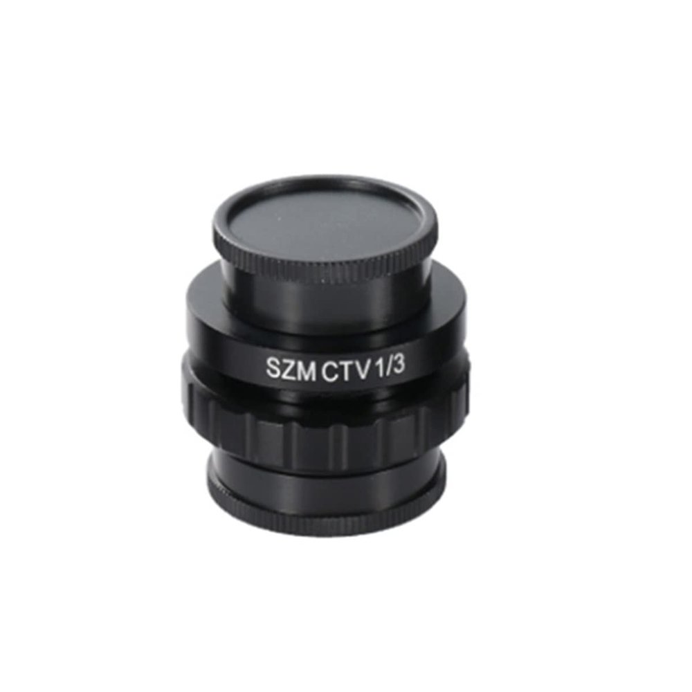 BAHCCE Lab Microscope Slides 1/2 1/3 1X Adapter C-Mount Lens Adapter for Trinocular Microscope Video Industrial Camera Microscope Parts (Color : 1-3)