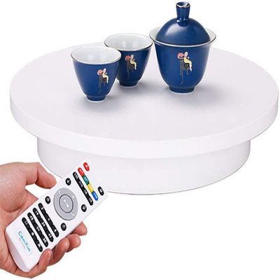 RUNAAJA 40cm Professional Electric 360 Degree Photography Turntable for Product Photography Automatic Remote Control Angle,Speed,Direction, Rotating Display Stand