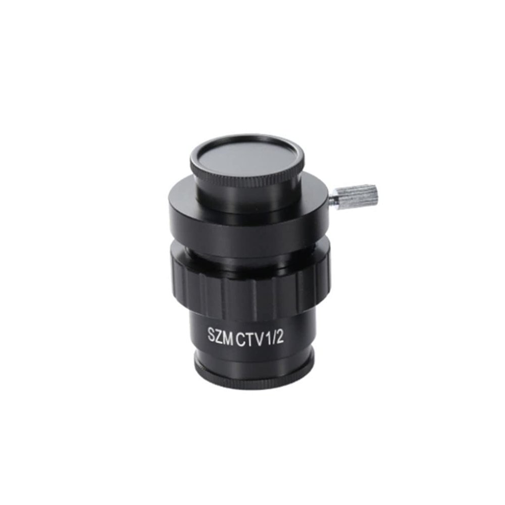 BAHCCE Lab Microscope Slides 1/2 1/3 1X Adapter C-Mount Lens Adapter for Trinocular Microscope Video Industrial Camera Microscope Parts (Color : 1-2)