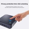 KAMRUI Thin Client Mini PC 11th Intel 4-Core i5-1135G7 Iris Xe Graphics 64GB DDR4 RAM 2TB NVMe SSD WiFi AX BT HDMI DP Thunderbolt4 RJ-45 Fingerprint Build-in Speaker Windows 11 Pro view 4