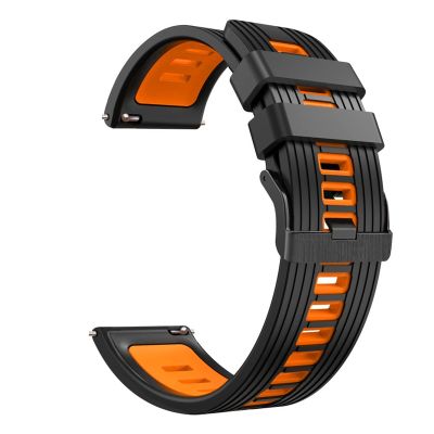 GANYUU Silicone Strap Bands for Pro 3/3 GPS LTE Smart Watchband 22MM Bracelet Wrist Straps for Pro 2020 S2 E2 Correa(Style B,Ticwatch Pro 2020)