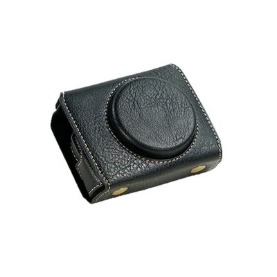 Camera Case Black Anti-Skid PU Leather Protective Body Cover Case with Half-Body Base case for Sony Cyber-Shot DSC RX100 III Digital Camera, Black