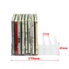 Pmsanzay DVD Storage Box - Clear Acrylic - Stackable DVD and CD Holder, CD Display Rack CD Organizer Stand - Holds up to 14 Standard CD Cases for Media Shelf Storage and Organization - No DVD view 2