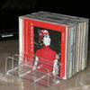 Pmsanzay DVD Storage Box - Clear Acrylic - Stackable DVD and CD Holder, CD Display Rack CD Organizer Stand - Holds up to 14 Standard CD Cases for Media Shelf Storage and Organization - No DVD view 3