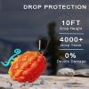 [2Pack] Fruit Cover for AirPods Pro Case Cute 2019,3D Cartoon Silicone Protective Accessories Set Kit for Devil Fruit for AirPods Pro 1st Generation Case for Boy Girl(Purple&Red Yellow Devil Fruit view 4