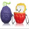 2Pack Cute 3D Cartoon Silicone Protective Case Accessories Set for AirPods 3rd Generation Case Cover 2021 Boy Girl (Purple&Red Yellow Devil Fruit) view 1