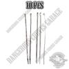 15 Pro Grade for Chrome 8" Cable Zip Ties for Wire Harness Brake Clutch Line Model-PYT-8888-5072 view 2