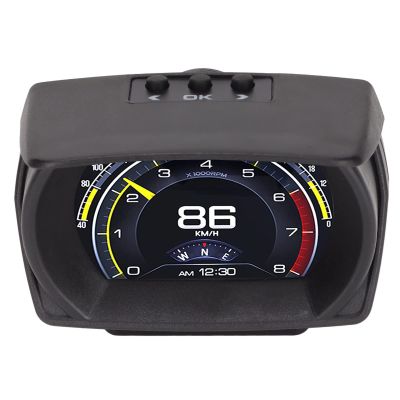 Car HUD, Safe Driving HUD Indicator Easy Installation Black Multifunction for OBD II Compact Car