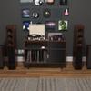 GDLF Record Player Stand with Vinyl Storage,Record Player Table Cabinet with Power Outlet,Holds up to 350 Albums, Turntable Stand with Wood Legs for Living Room,Bedroom,Office view 3