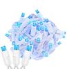 Novelty Lights 25ft Christmas String Lights, 50 Teal LED Bulbs on White Wire, 6" Spacing, Connectable Indoor Outdoor Commercial Grade Lighting for Holidays Patio Weddings view 1