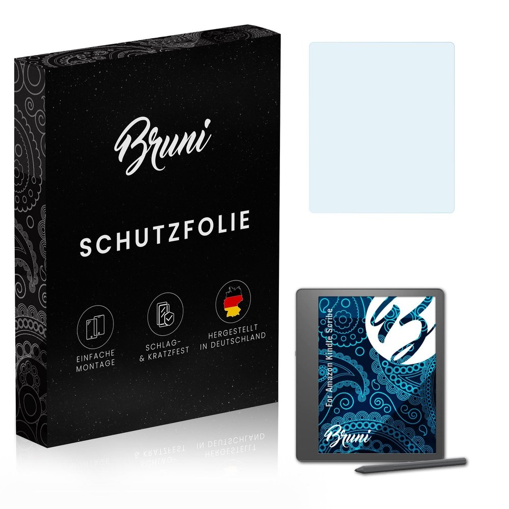 Bruni Screen Protector compatible with Amazn Kindl Scribe Protector Film, crystal clear Protective Film (2X)