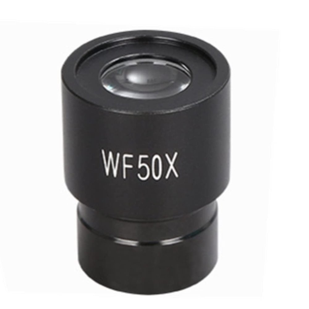 RADHAX Microscope Kit 2X 3X 10X 16X 20X 30X 50X Wide Field Microscope Eyepiece with 23.2mm Mounting Size Microscope Lens Adapters (Size : 50X)