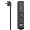Hama Power Strip, 2 Sockets, USB-C/A 65W, Power Delivery, Switch, 1.4 m, Black and Grey view 1