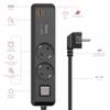 Hama Power Strip, 2 Sockets, USB-C/A 65W, Power Delivery, Switch, 1.4 m, Black and Grey view 2