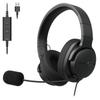  Elecom HS-HP105UNCBK Headset, USB Connection, Dual Microphone, Noise Reduction, Mute, Volume Function, Headphones, Binaural, Black view 1