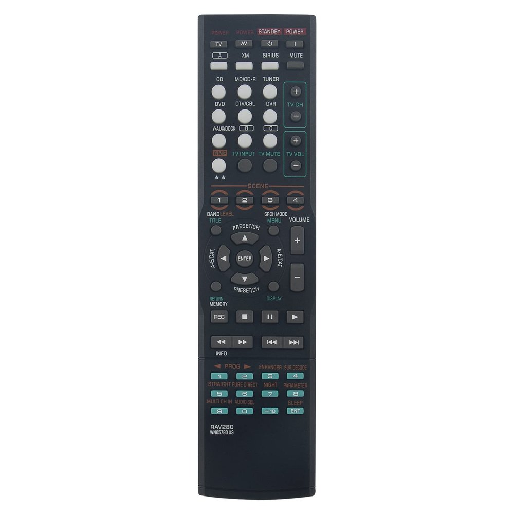 Beyution RAV280 WN05780US Replaced Remote Control Compatible with Yamaha Audio Receiver HTR6140 HTR-6150 HTR-6150BL RX-V463 RX-V463BL YHT690 RXV463BL YHT790 RXV563BL YHPC200 HTR-6140 HTR-6140BL
