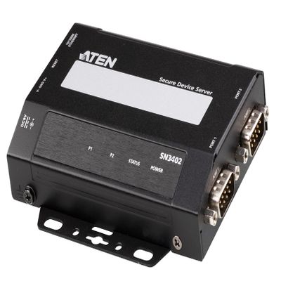 ATEN 2-Port RS-232/422/485 Secure Device Server Over Ethernet, W127165008 (Device Server Over Ethernet Transmission)