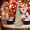 LABRIMP Filler Decor Desktop Mantel Party Artificial Led Bag Up Light Top Stuffer Glass Window Lighted Christmas Xmas Favor Tree: with Holiday Golden Decorative Table Goodie view 3