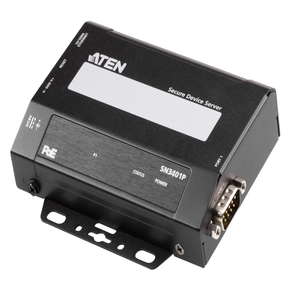 ATEN SN3401P 1-Port RS-232/422/485 Secure Device Server with PoE