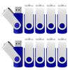 KEXIN Flash Drive 50 Pcs 32GB USB Flash Drive Thumb Drive USB 2.0 Swivel Jump Drive with LED Indicator - Blue view 1