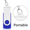 KEXIN Flash Drive 50 Pcs 32GB USB Flash Drive Thumb Drive USB 2.0 Swivel Jump Drive with LED Indicator - Blue view 4