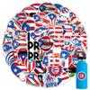 102Pcs Puerto Rico Stickers Vinyl Waterproof Decals for LaptopPhoneHard HatSkateboardScrapbookingBumperGifts for Kids/Teens/Adults view 1
