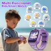 Contixo KW01 Smart Watches for Kids, Purple 1.54" HD Touch Screen Educational Smartwatch Toy with Games Camera Video Recorder Calculator Flashlight Music Player Gift for 3-12 Years Old Boys Girls view 2