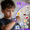 Contixo KW01 Smart Watches for Kids, Purple 1.54" HD Touch Screen Educational Smartwatch Toy with Games Camera Video Recorder Calculator Flashlight Music Player Gift for 3-12 Years Old Boys Girls view 3