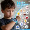 Contixo KW01 Smart Watches for Kids, Blue 1.54" HD Touch Screen Educational Smartwatch Toy with Games Camera Video Recorder Calculator Flashlight Music Player Gift for 3-12 Years Old Boys Girls view 3