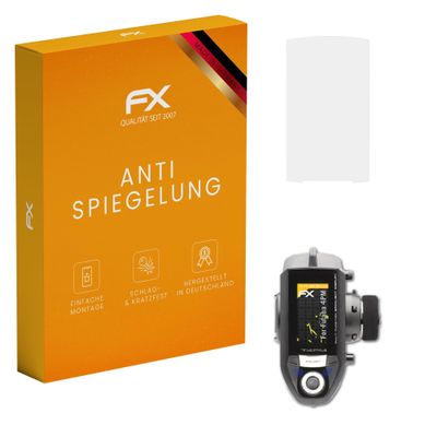 atFoliX Screen Protector compatible with Futaba 4PM Screen Protection Film, anti-reflective and shock-absorbing FX Protector Film (3X)