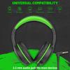 UKELALA Green Wired Headphones for Boys Portable On Ear Youth Headphones for School Airplane Travel Lightweight Portable Compatible with Pad Computer Laptop for Adults Student Children Girls Kids view 3
