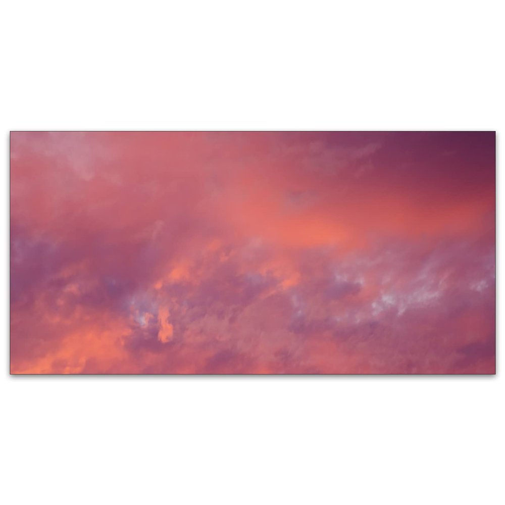 MSINMKOK 2ft x 4ft Fluorescent Light Covers Pink Cloud Sky Beautiful Light Filters-Easy Setup for Office,Hospitals,Home & Classrooms,Reduce Glare & Flicker