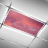 MSINMKOK 2ft x 4ft Fluorescent Light Covers Pink Cloud Sky Beautiful Light Filters-Easy Setup for Office,Hospitals,Home & Classrooms,Reduce Glare & Flicker view 2
