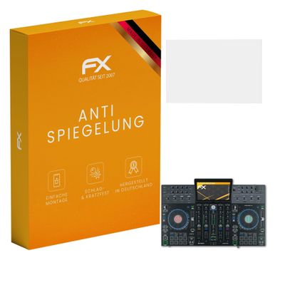 atFoliX Screen Protector compatible with Denon DJ Prime 4 Screen Protection Film, anti-reflective and shock-absorbing FX Protector Film (3X)