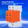 DC Solar PV Surge Protection Device Orange Arc Module, LT1-20, 2P 420VDC 20KA, 35 mm DIN rail mounting view 2