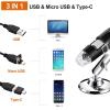 BAHCCE Lab Microscope Slides USB Digital Microscope 40X to 1000X 8 LED Magnification Camera with Carrying Microscope Parts view 4