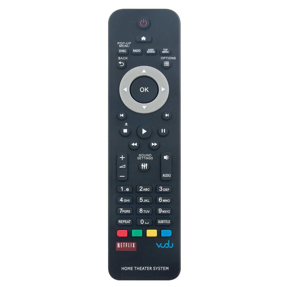 Allimity HTS3541/f7 Replaced Remote Control Fit for Philips Home Theater System HTS3564 HTS3581/93 HTS3564 HTS3564/F7