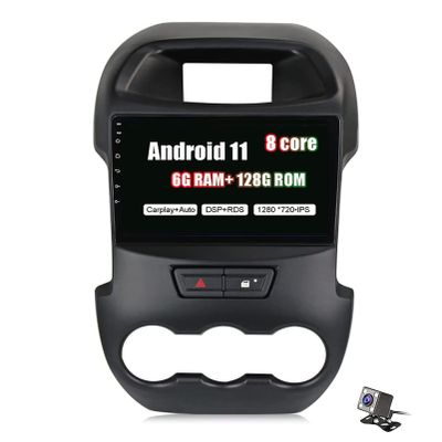 Car Multimedia Player Car Stereo Bluetooth Navigation GPS System 9 inch IPS DSP 4G WiFi BT FM AM Carplay RDS DSP GPS for Ford Ranger 2011-2014 Car Entertainment Radio
