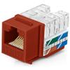 Everest 90 Angled RJ45 Cat6A Keystone Jacks 10-Pack in Orange - Slim Profile Female RJ45 Connectors - Cat 6A Keystone Jack - Compatible with 90 Angled Speed Termination Tool - easyJACK (B094WB91H3) view 1